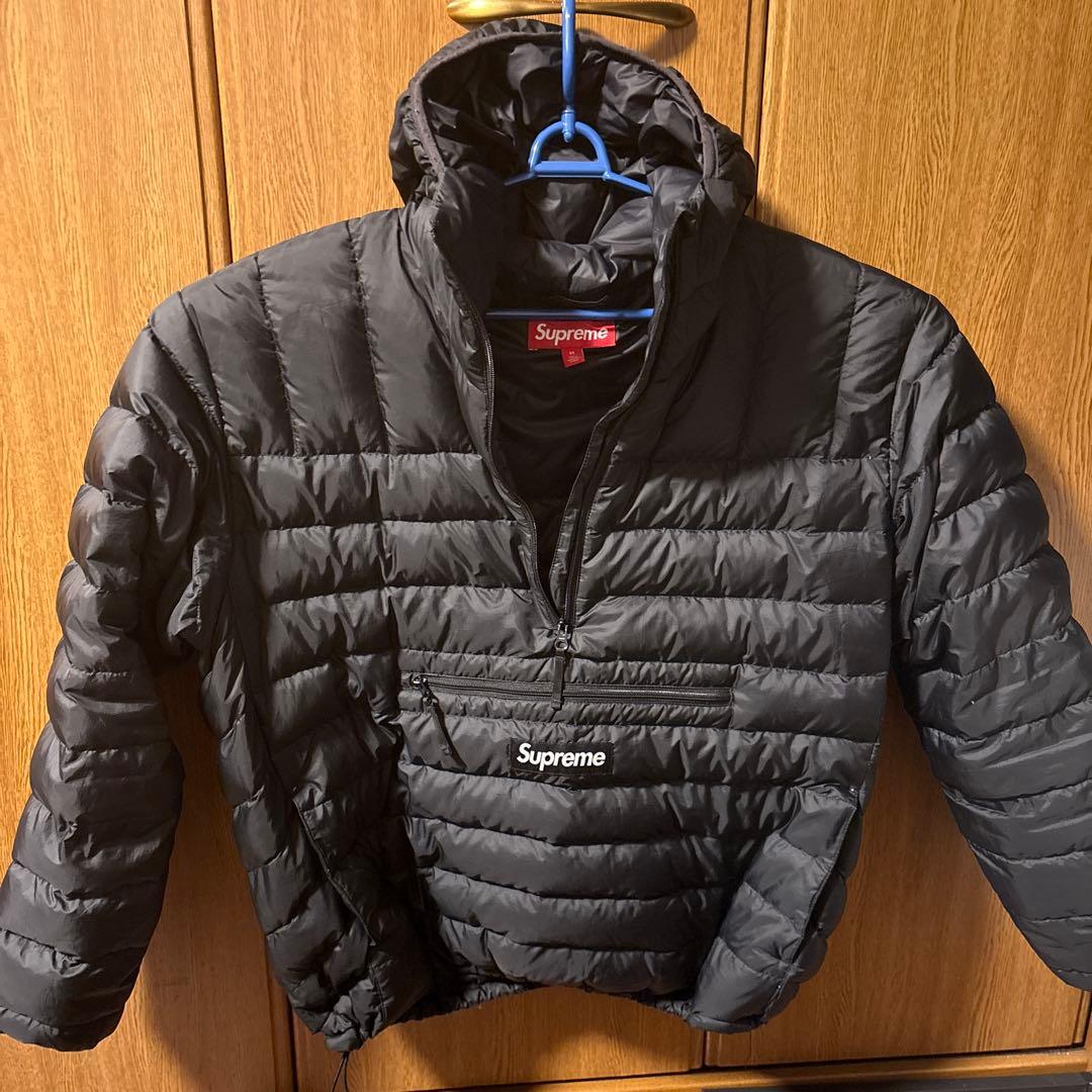 SUPREME 23fw MICRO DOWN HALF ZIP ブラック M
