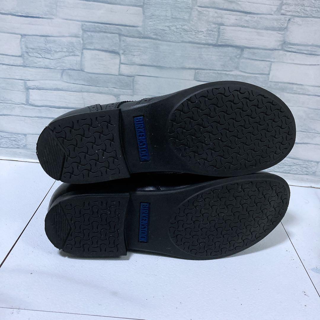 美品 ビルケンシュトック ララミーブーツ レースアップ 本革 黒 37 24