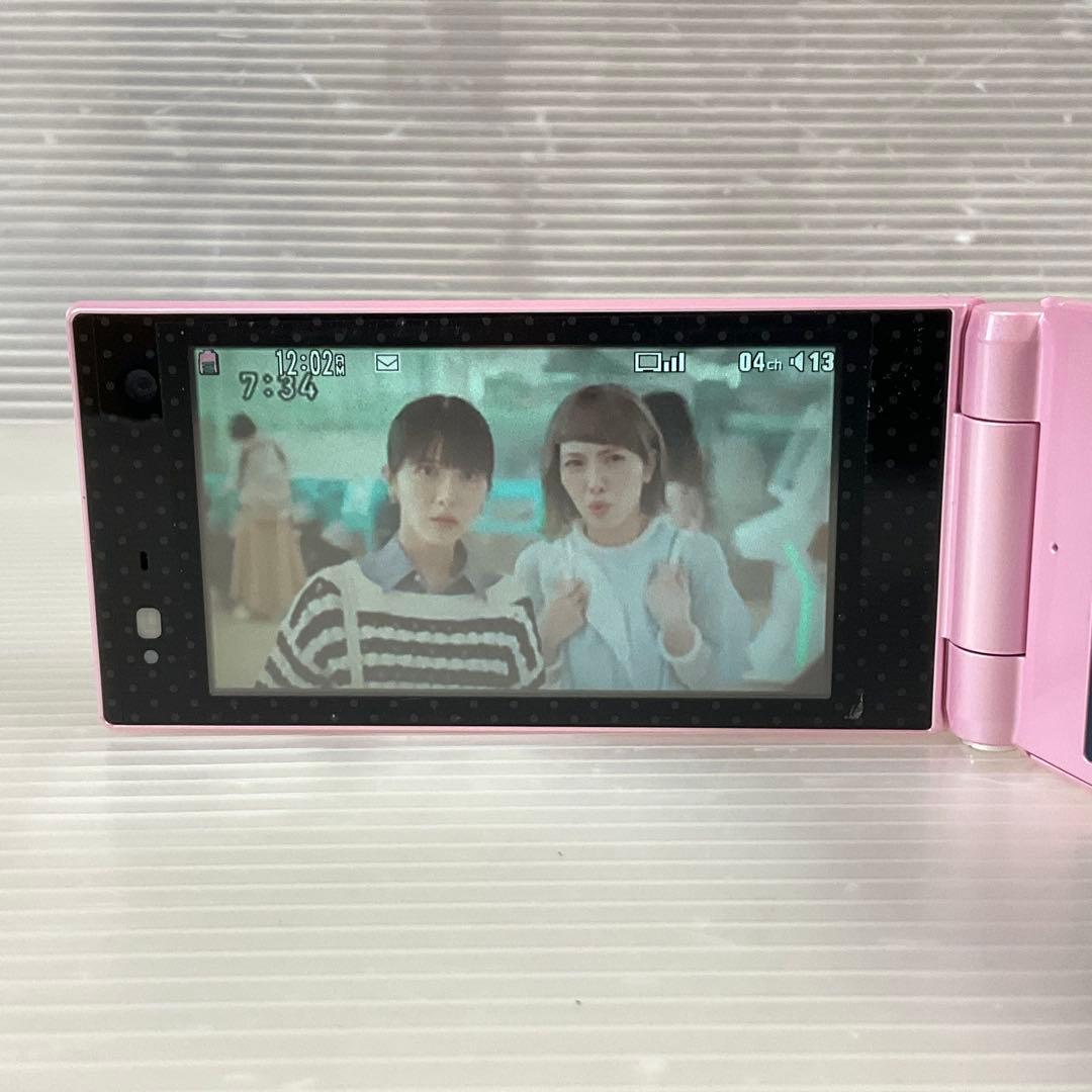 簡易動確済 docomo F-06D ハッピーピンク ガラケー ニコモコラボ