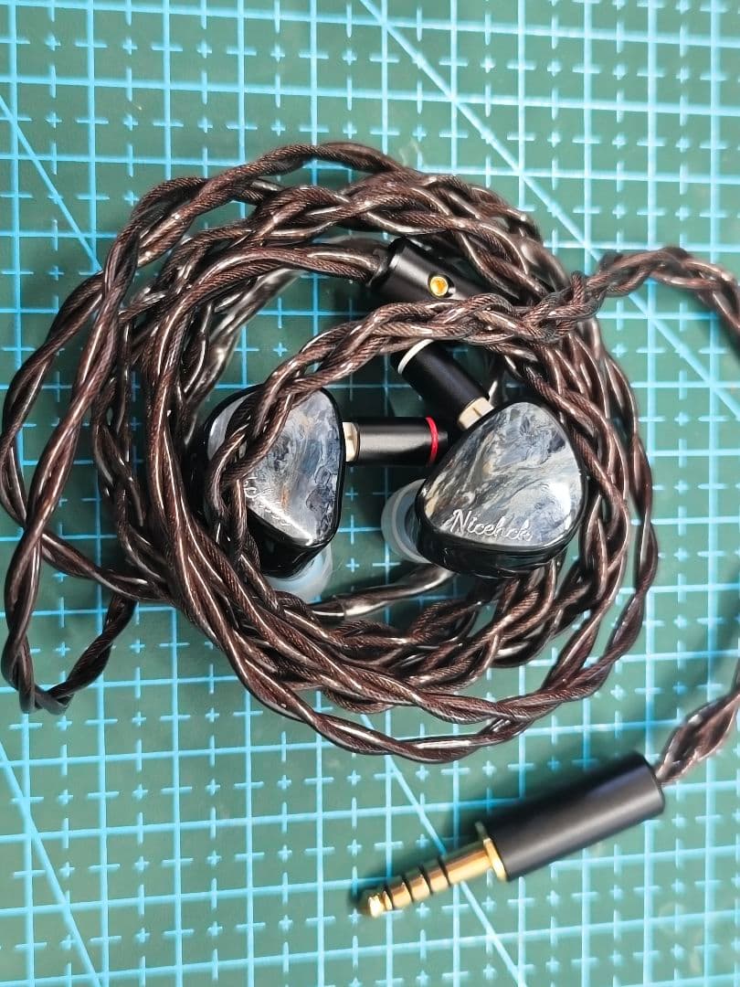 Nicehck Rockies 有線イヤホン HiFi 4.4/3.5