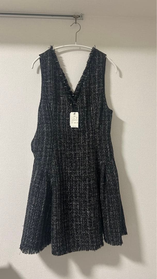 新品未使用タグ付きNOELA ツイードミディジャンスカ