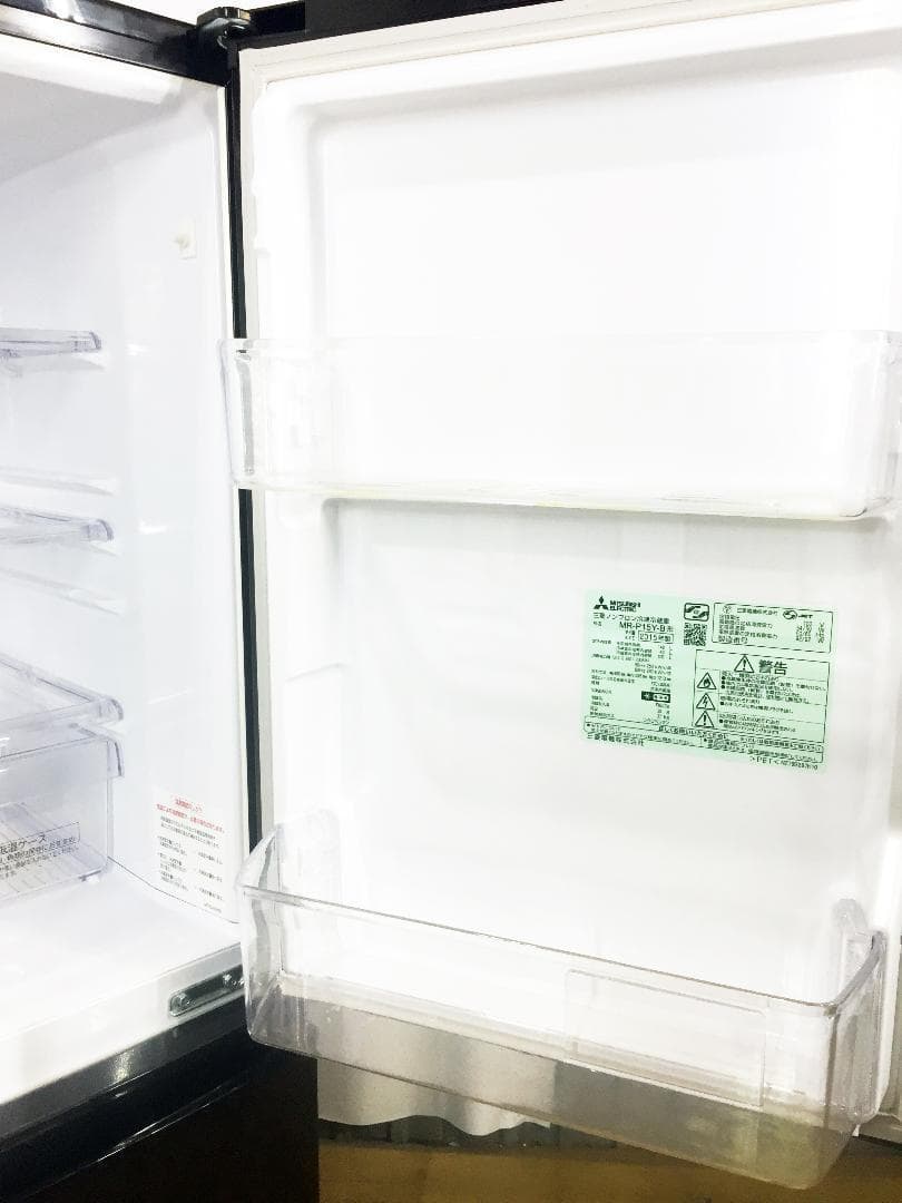 ◆三菱　ラウンドカット　２ドア冷蔵庫　【♦MR-P15Y】♦♦♦♦