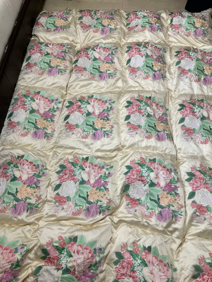 【anzu】羽毛布団　丸八真綿　　掛け布団　シルク　シングル