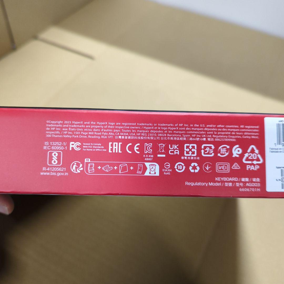 HyperX Alloy Origins Coreメカニカルゲーミングキーボード