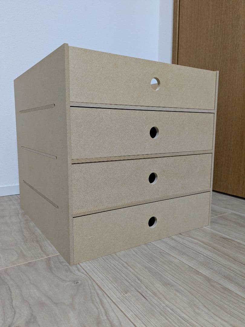 マルゲリータ 2個セット A4書類収納引き出し 4段（本棚 奥行350専用）