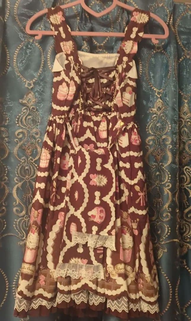 最終値下げsweet cream princess柄ジャンパースカート