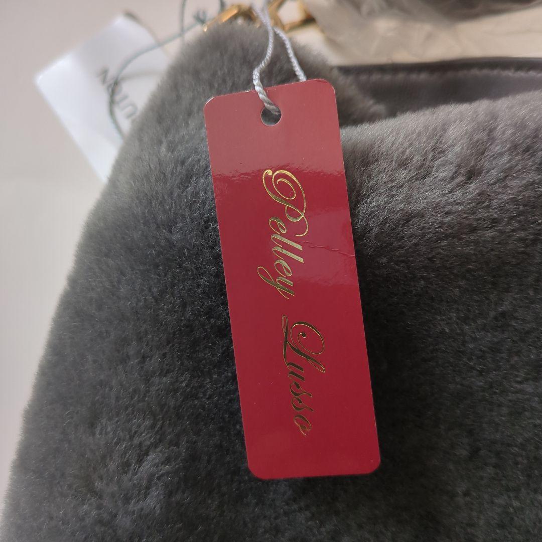 新品未使用のペレリールッソのムートンパッグバンブー