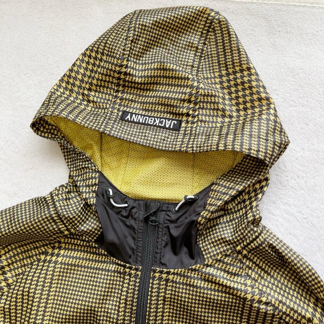 極美品　ジャックバニー　千鳥　グレンチェック　パーカー　ジャケット L　撥水