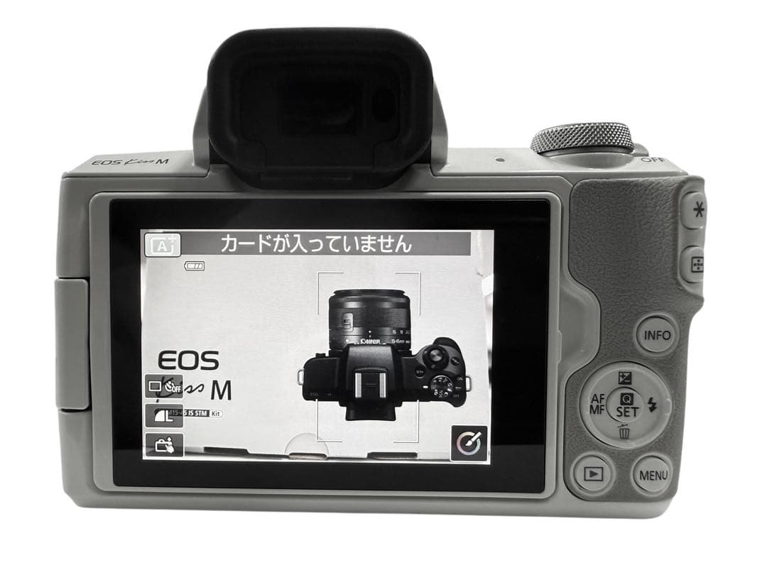 美品 完動品！Canon EOS Kiss M ホワイトEF-M 15-45mm