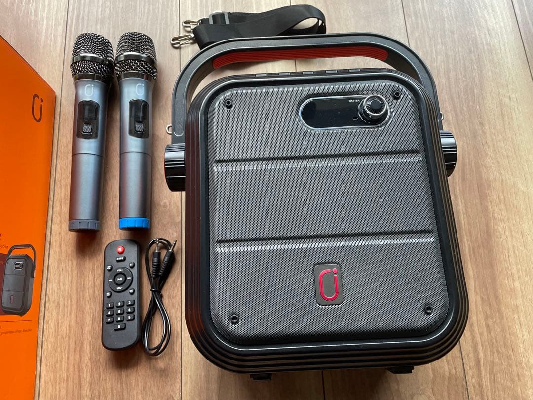 JYX-66BT ポータブルスピーカー ワイヤレスマイク2本付き