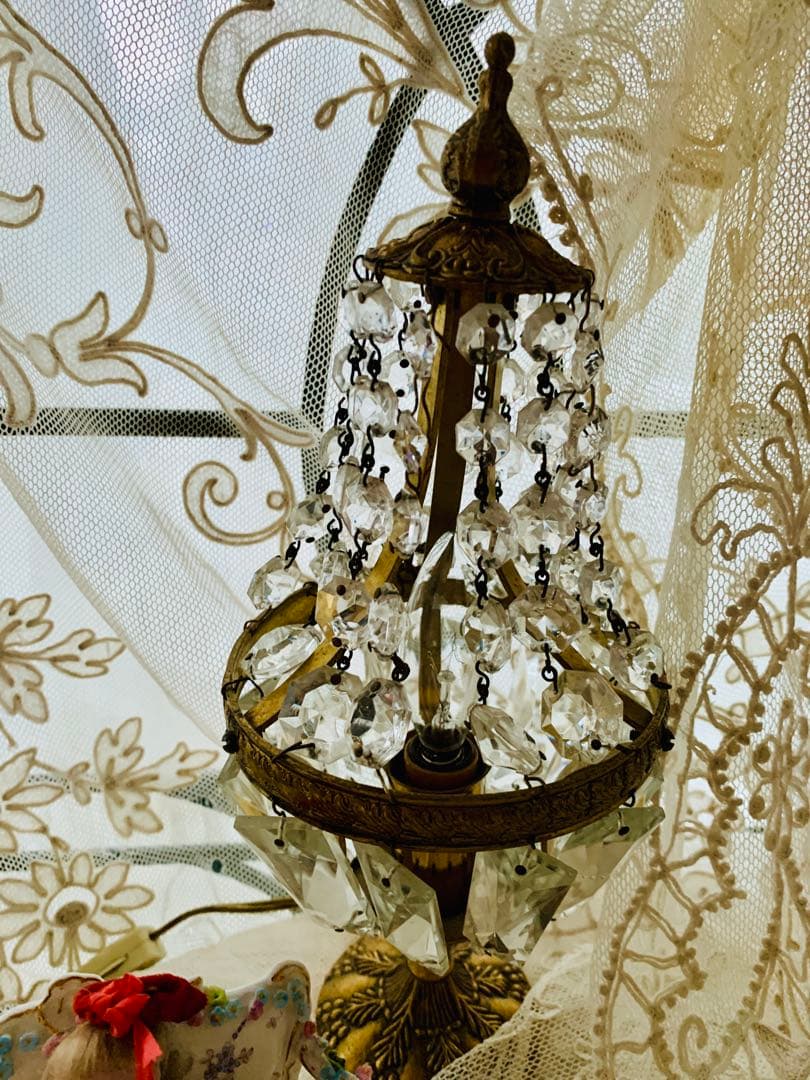 フランスビンテージ/アンティークエンパイアテーブルランプ※シャンデリア※