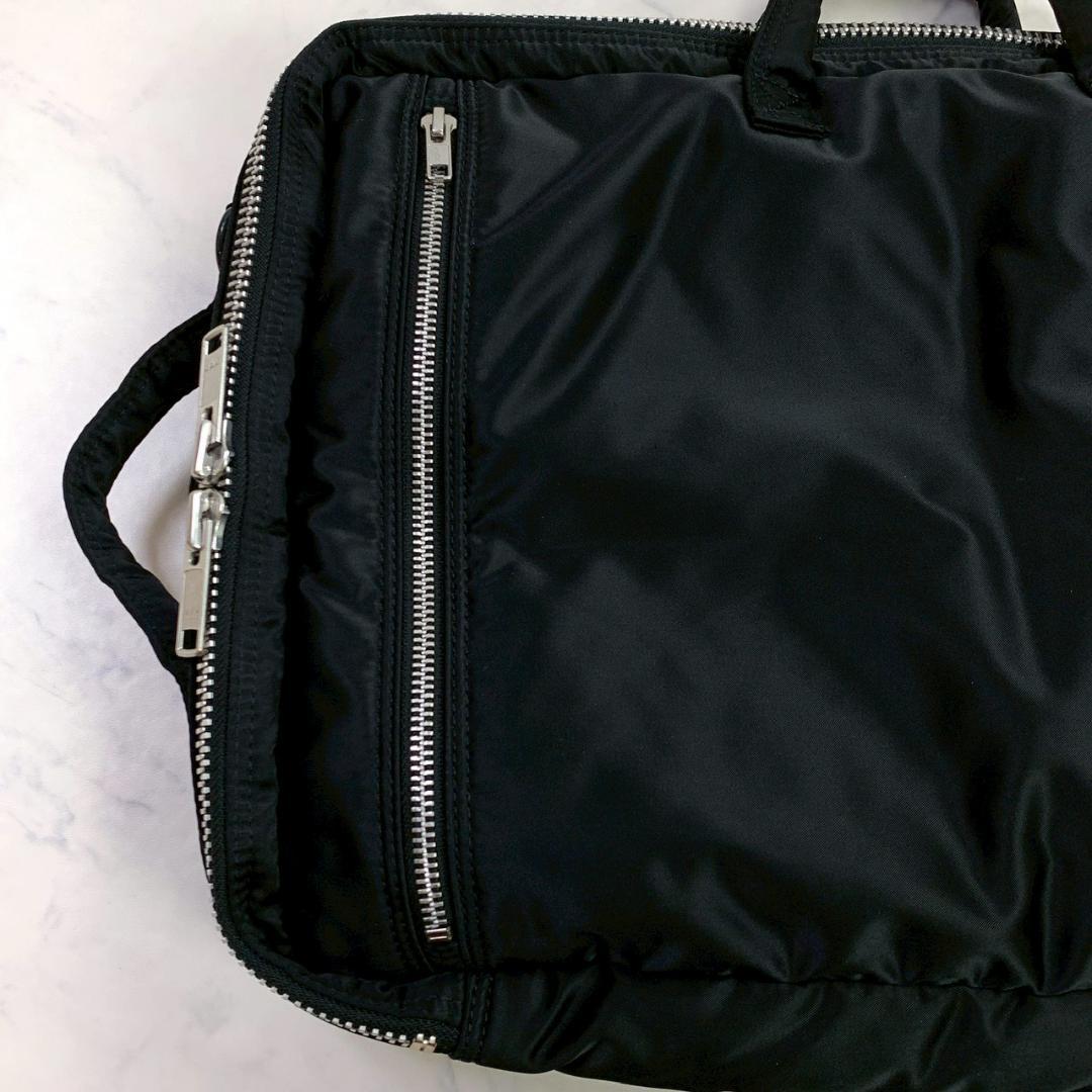 美品★ ポーター タンカー 3way ブリーフケース 2層タイプ ブラック