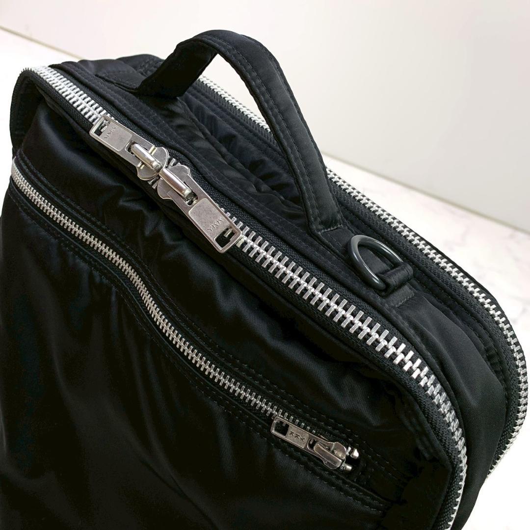 美品★ ポーター タンカー 3way ブリーフケース 2層タイプ ブラック