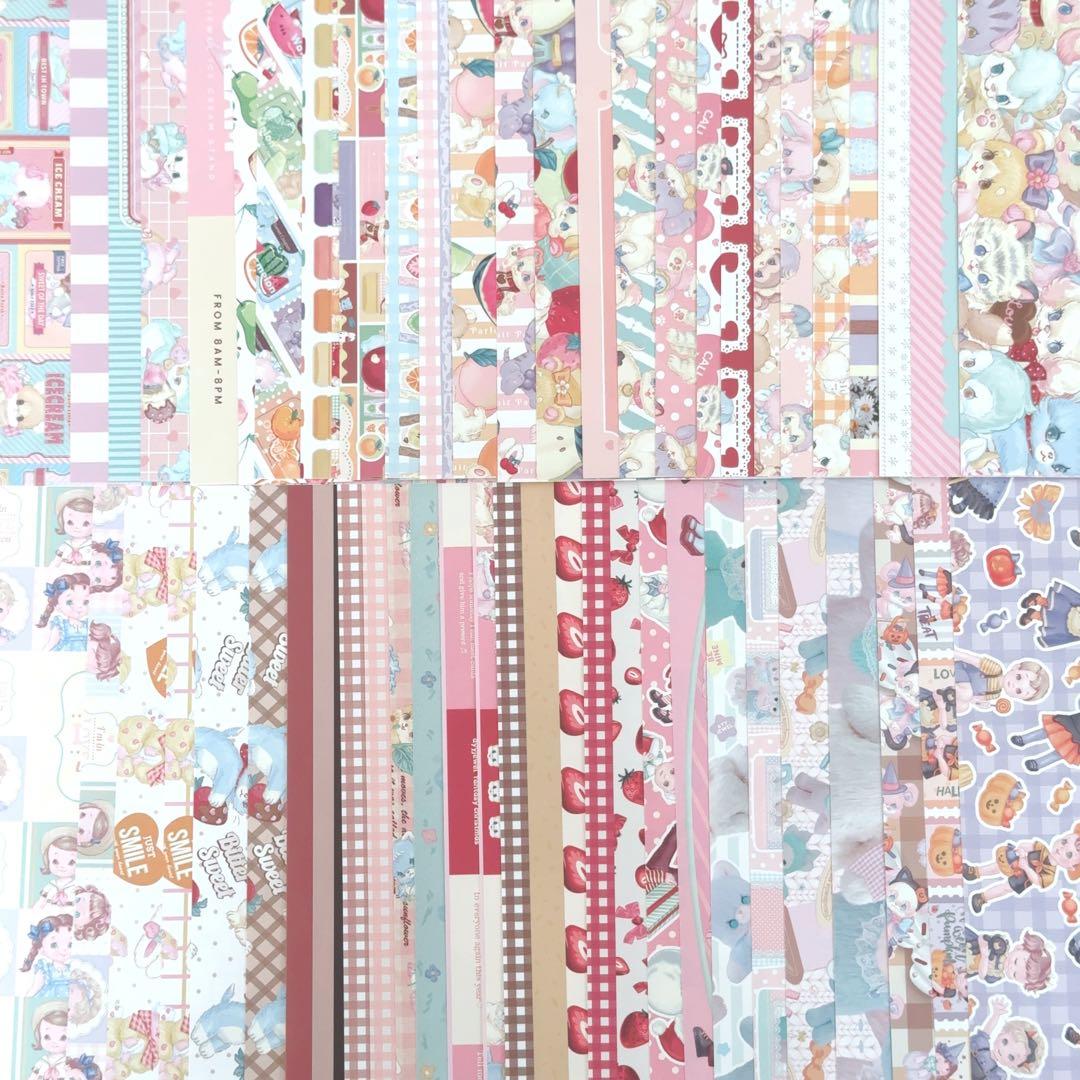 ayyjewel デザインペーパー 大量 まとめ売り トレペ シンプルペーパー