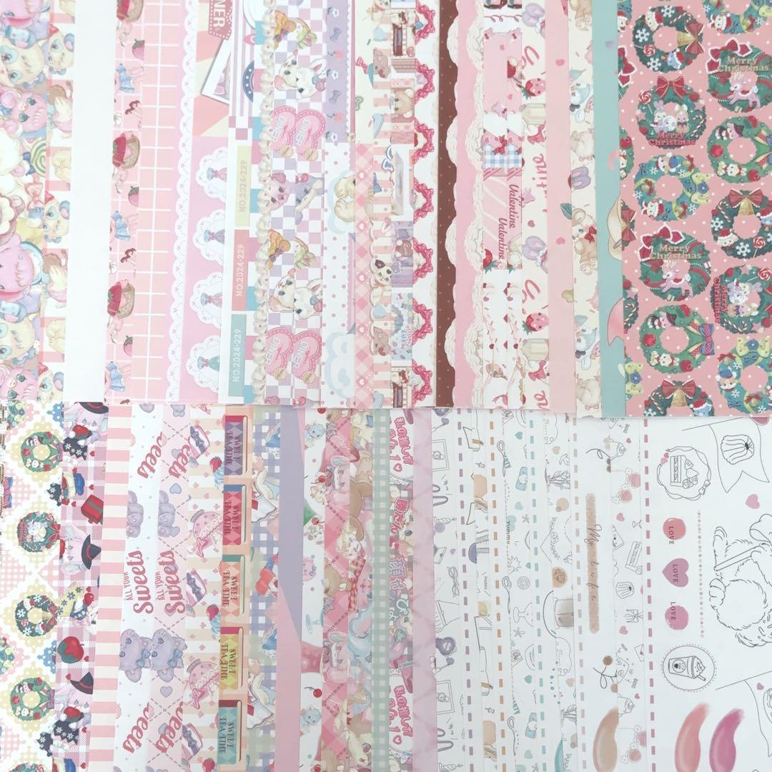 ayyjewel デザインペーパー 大量 まとめ売り トレペ シンプルペーパー