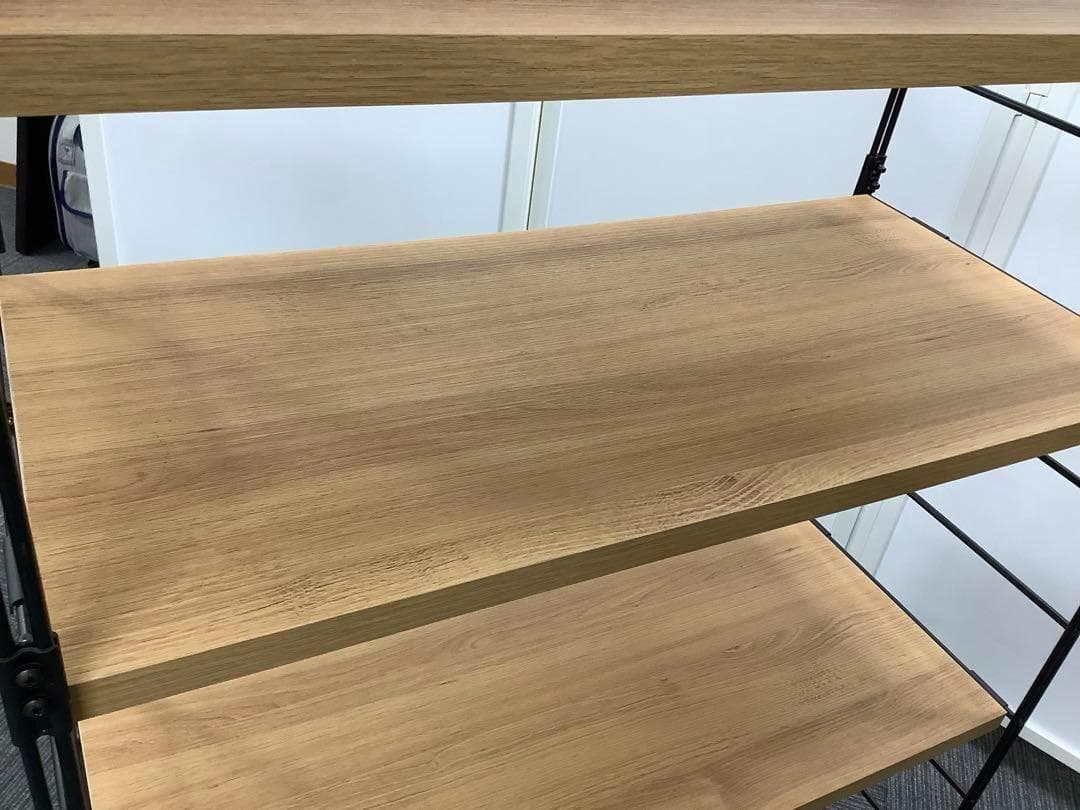 【訳あり格安】山善 ウッドシェルフ5段 キャスター付き MWS-16845