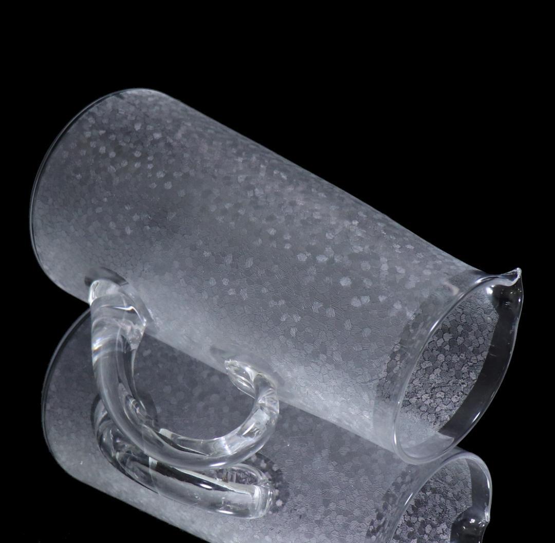 オールド・バカラ 春海商店特注 崩し市松紋 大型ピッチャー 水差し アンティーク