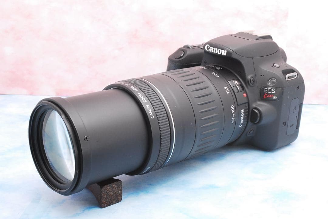 キャノン kiss X9☆一眼レフカメラ☆手ぶれ補正標準＆超望遠☆スマホ転送