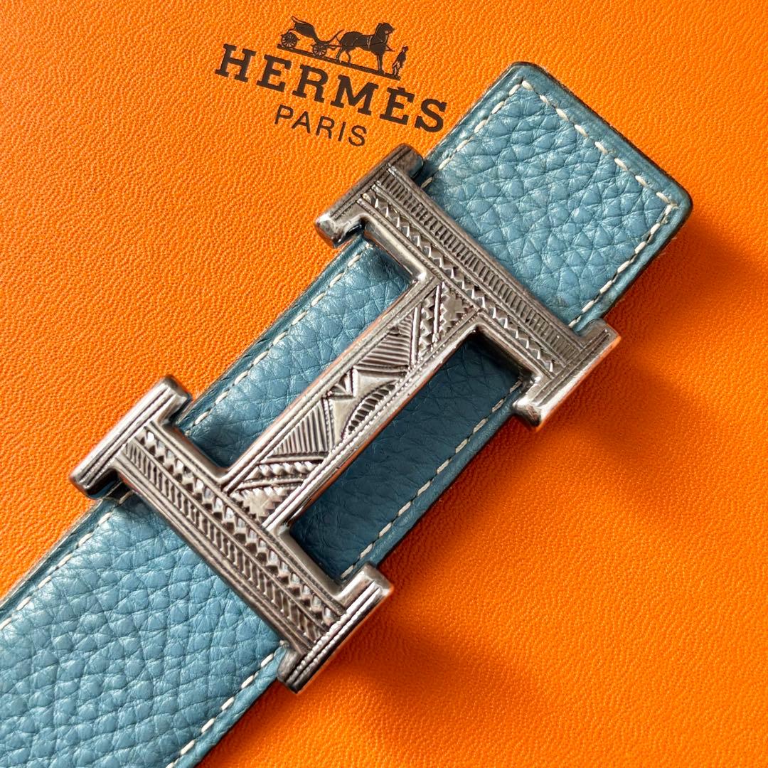 HERMES バックル トゥアレグ H リバーシブルベルト 2セット