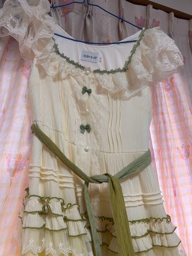 中国ロリータ　ワンピース　緑　Mサイズ