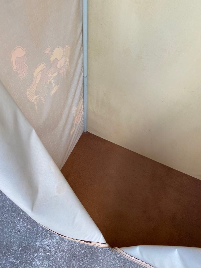 カバー付きワードローブ　レトロ　スチールラック　ビニールクローゼット　ファンシー