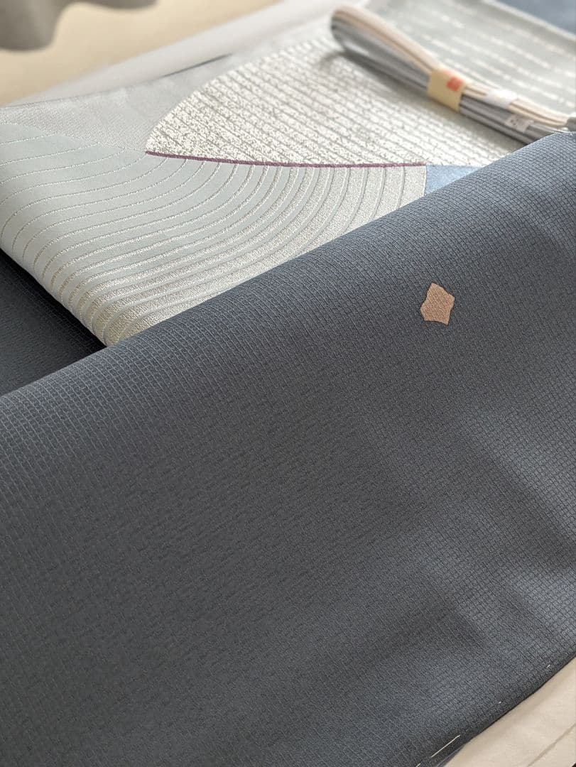 正絹西陣織帝王紫じゅらく高級袋帯お仕立て込