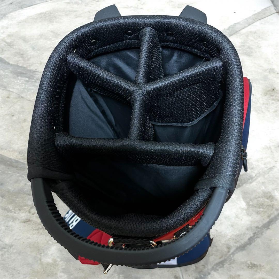 新素材　ブルーティーゴルフ キャディバッグ ストレッチ スタンドキャディバック