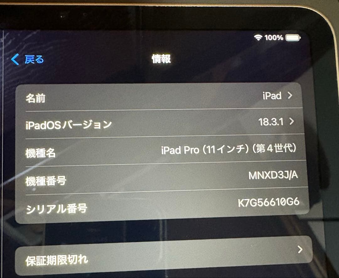 iPad Pro 第4世代 11インチ
