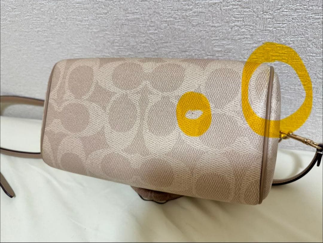 COACH ベージュ ショルダーバッグ