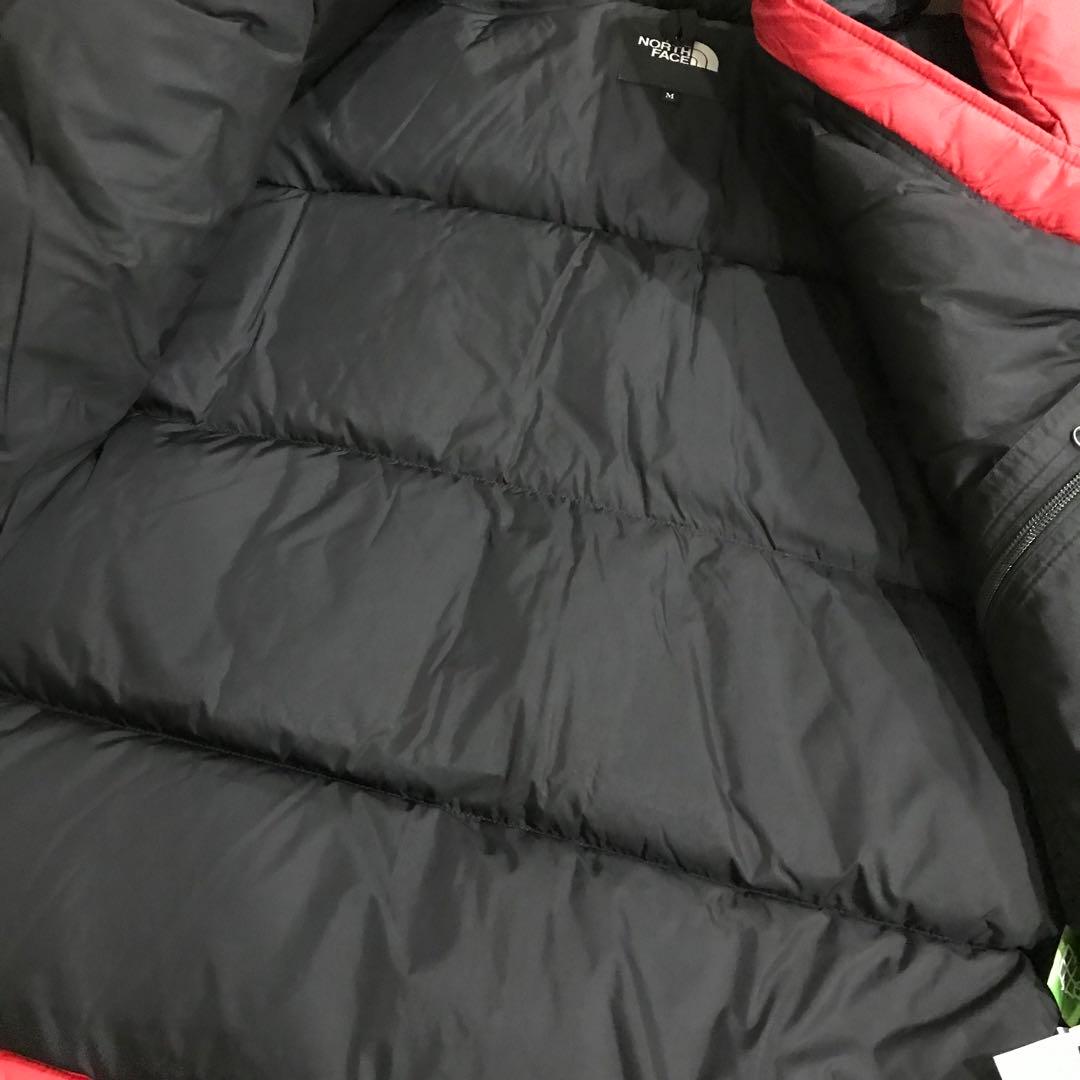 新品 THE NORTH FACE ヌプシ ダウンジャケット 赤黒 M