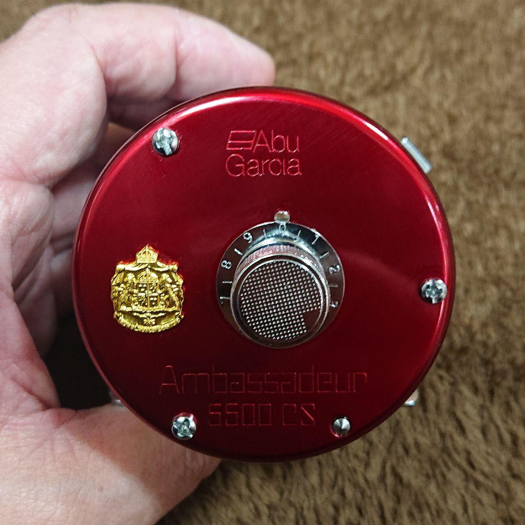 【極美品】 アブガルシア アンバサダー 5500 CS レッド ※ハンドル無し