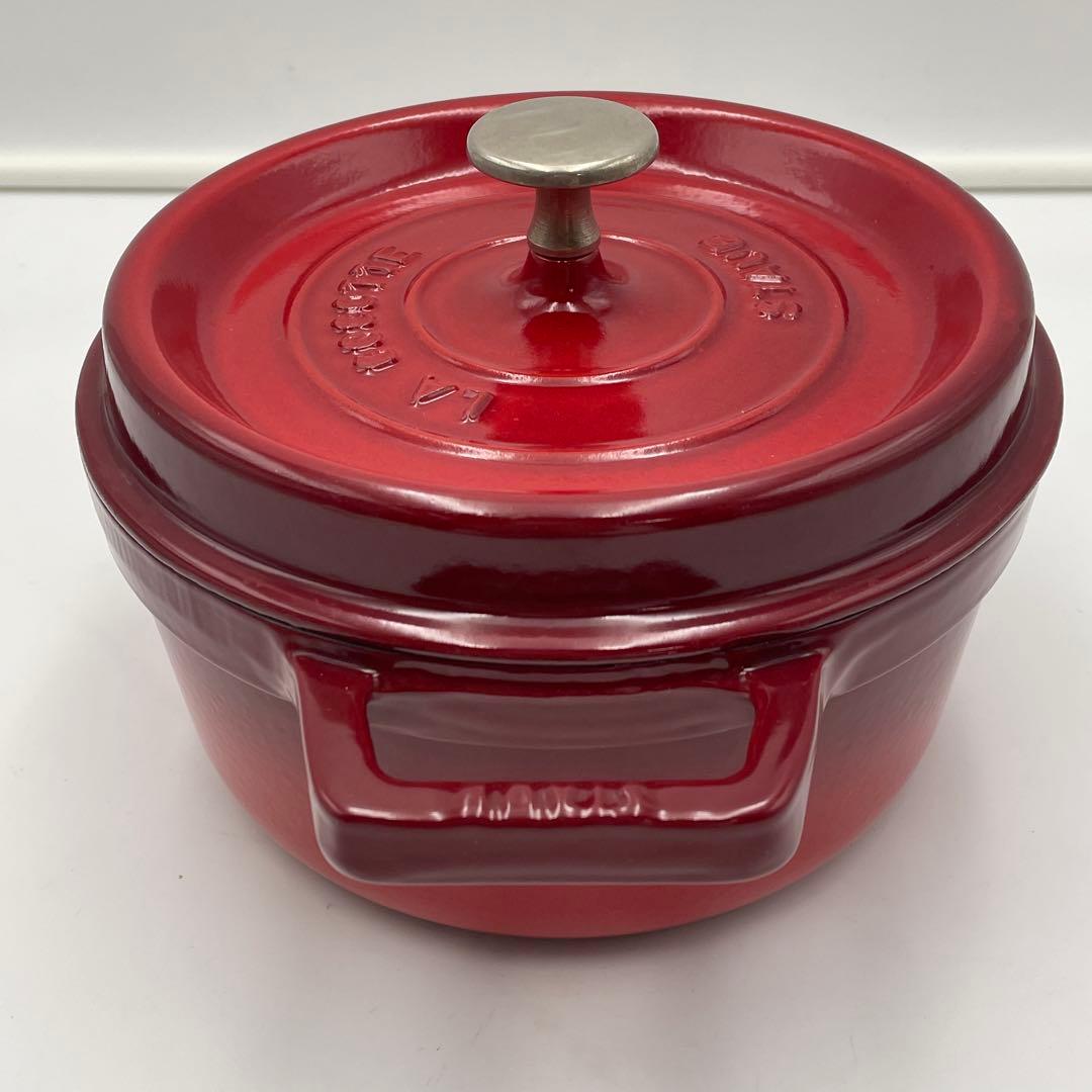 STAUB ストウブ　ピコ・ココットラウンド　20cm レッド系