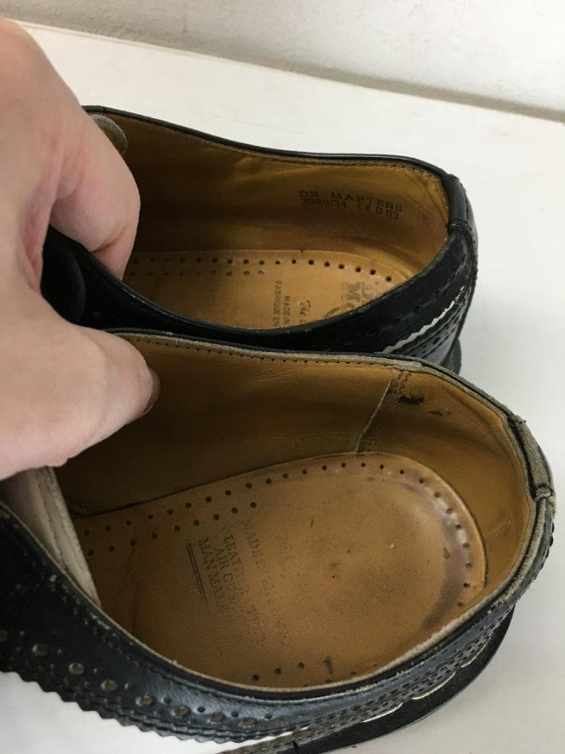 ドクターマーチン 3989 コンビ ウイングチップ レザー シューズ