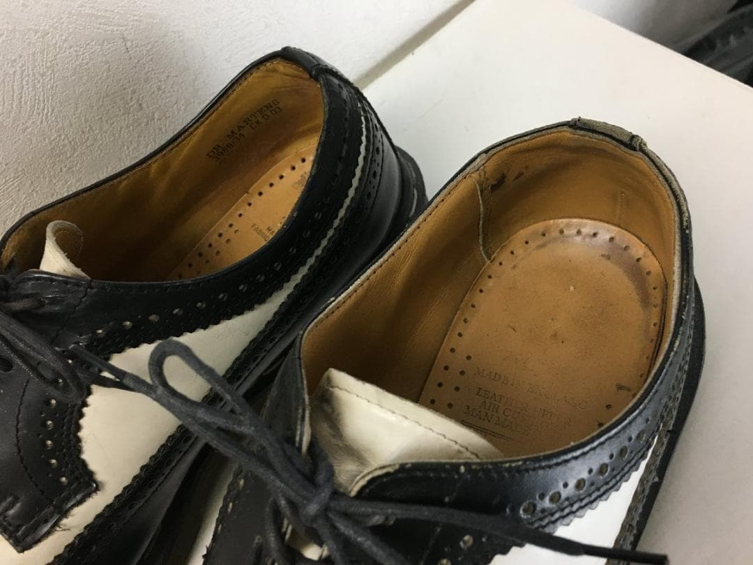 ドクターマーチン 3989 コンビ ウイングチップ レザー シューズ