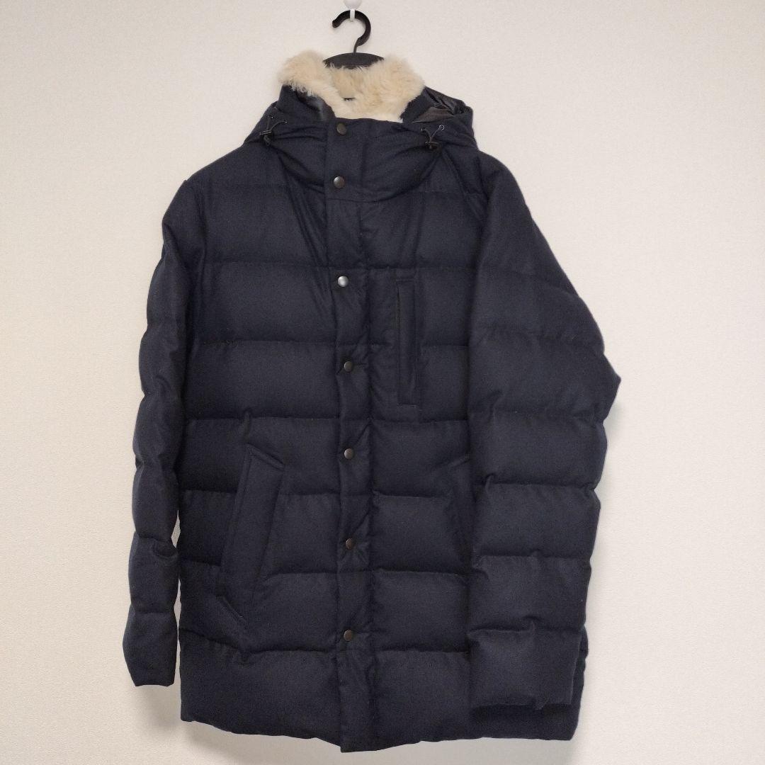 ひろけい10　Super120'sウールフランネル ダウンコート