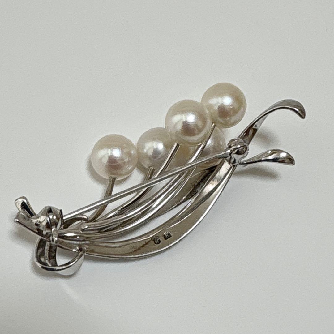 皇室御用達 MIKIMOTO ミキモト アコヤ真珠 パール ブローチ コサージュ