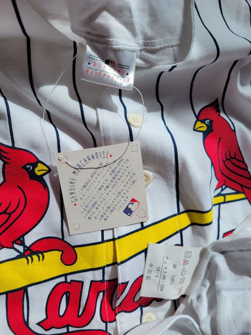 MLB　Cardinals　Budwiser　ベースボールシャツ　三枚セット