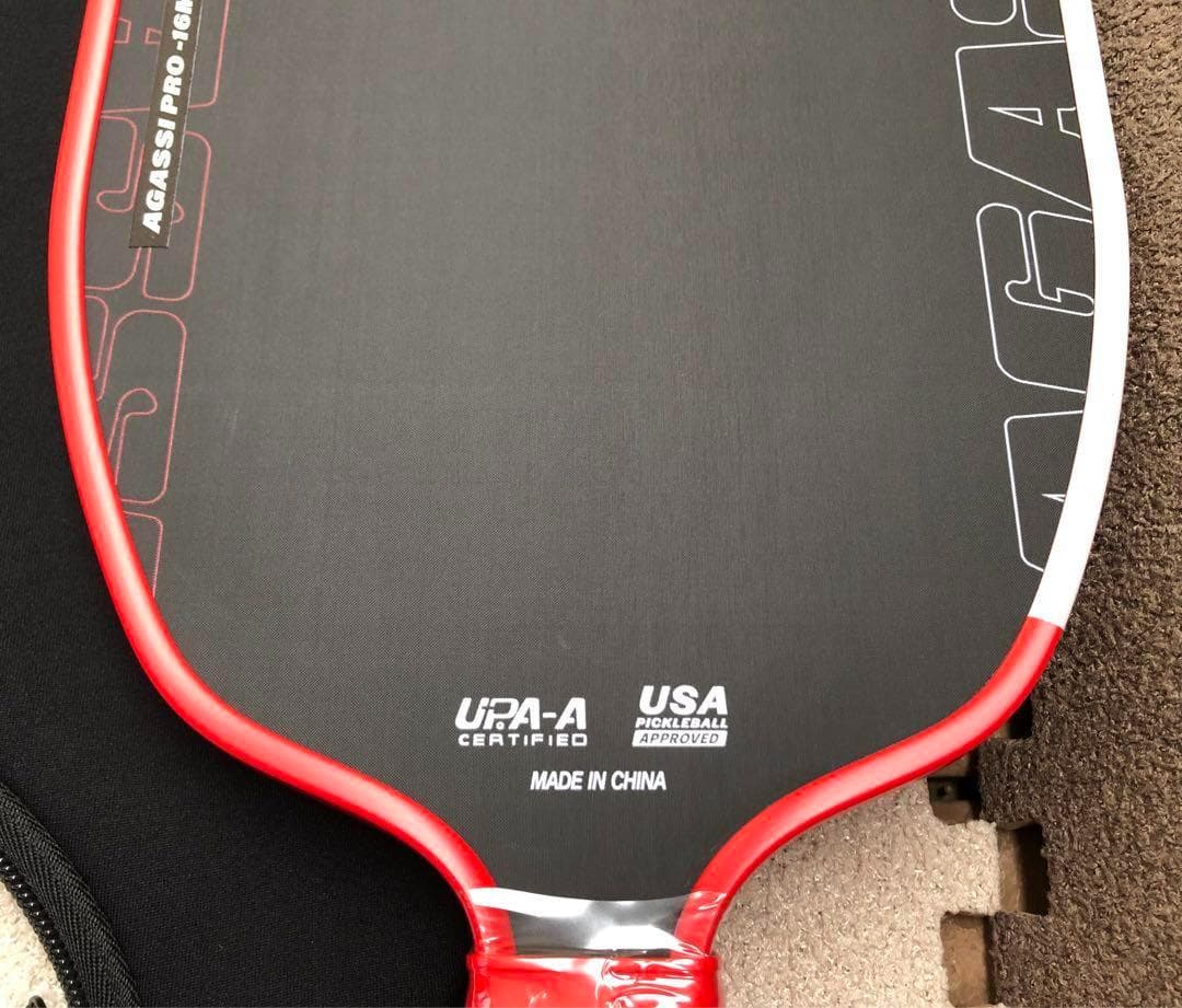 新品‼︎AGASSI PRO16mm T700 ピックルボール パドル228g