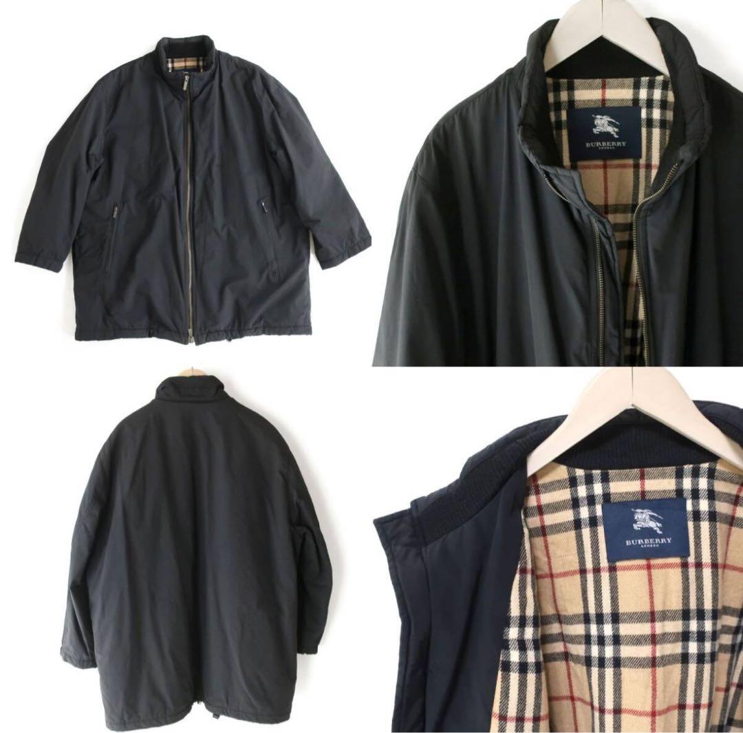 さだめBURBERRY LODON コクーンコートノバチェック ブラック