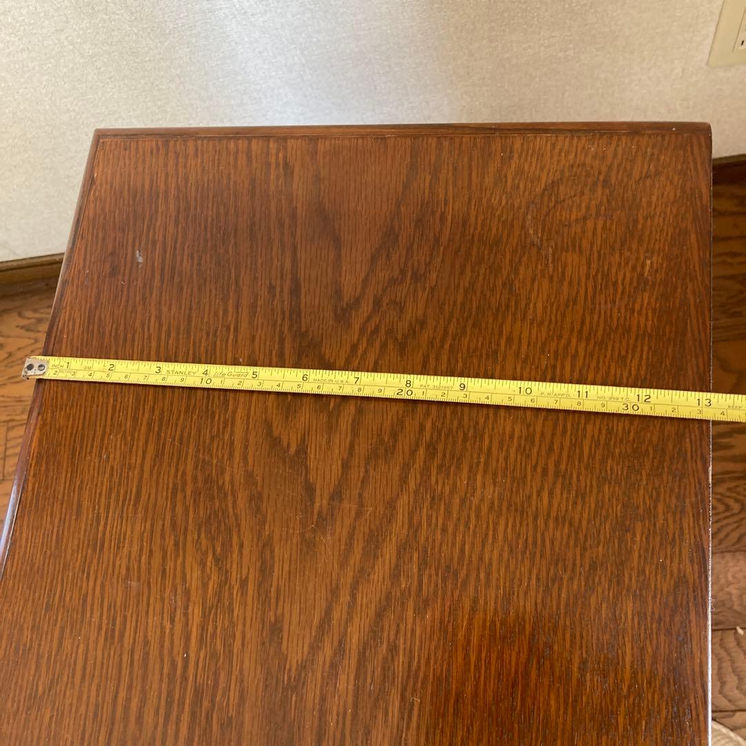 越後民芸　ライティングビューロー木製座卓 引き出し付き