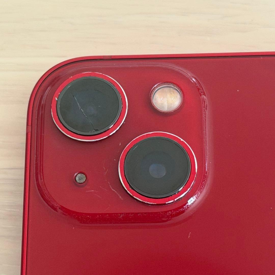 【SIMフリー】iPhone 13 RED 128GB 最大容量80%