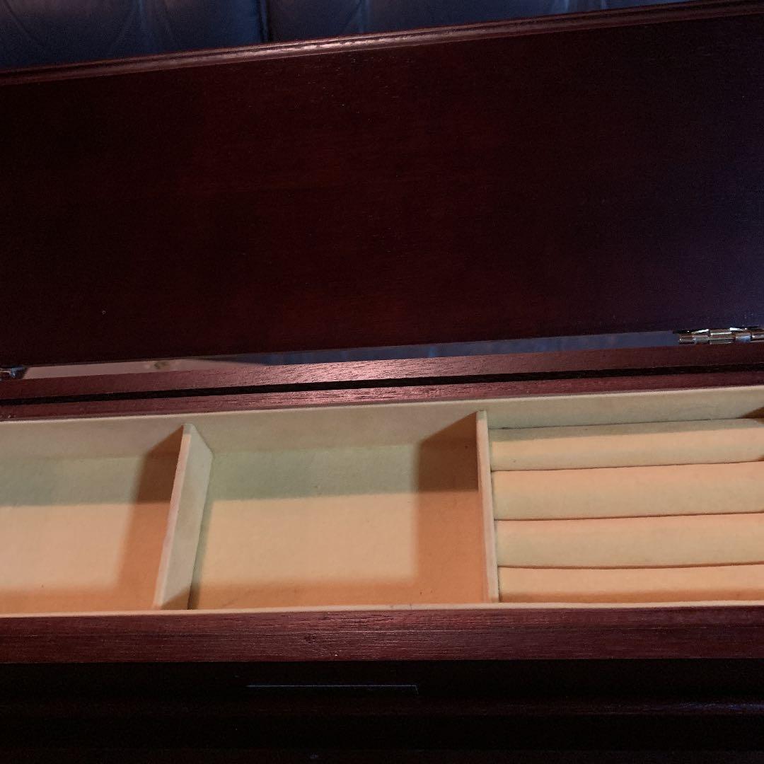 【Sankyo】希少‼️特大アンティークジュエリーケースオルゴール