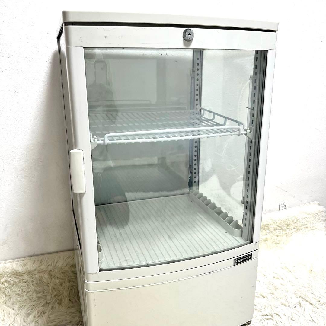 レマコム 卓上　冷蔵ショーケース　冷蔵庫　RCS-4G63SL 63L 大型