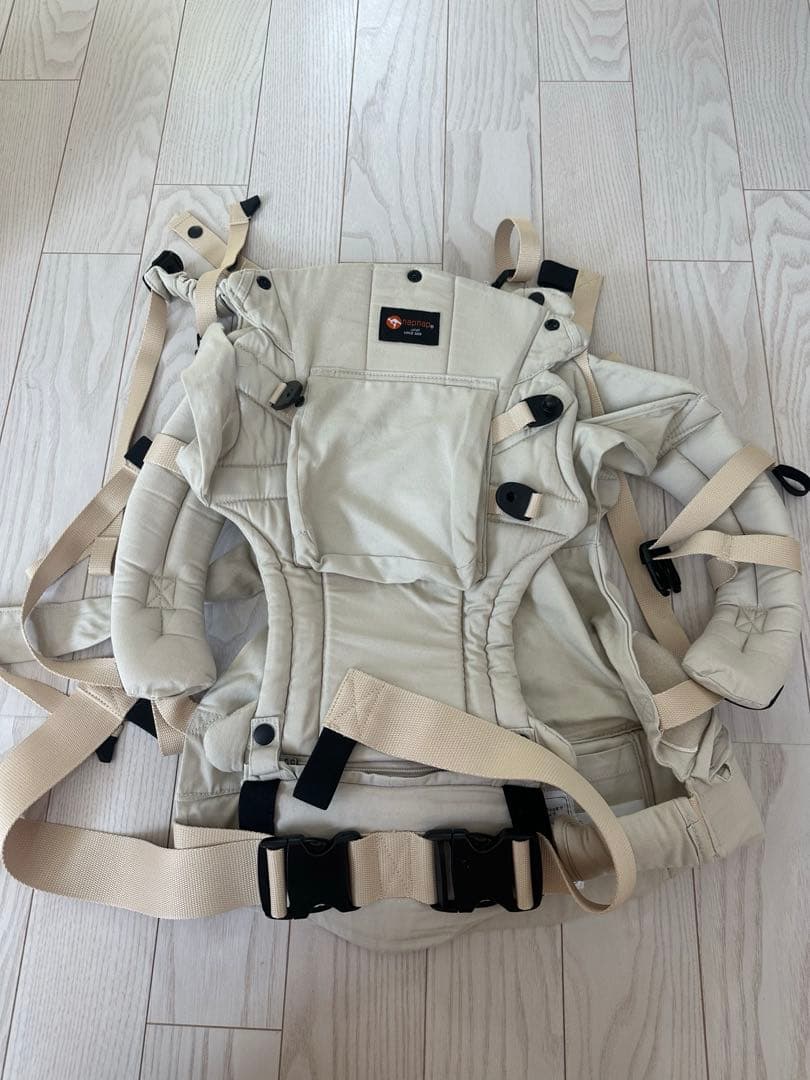 napnap 双子用抱っこひも 収納バッグ付き