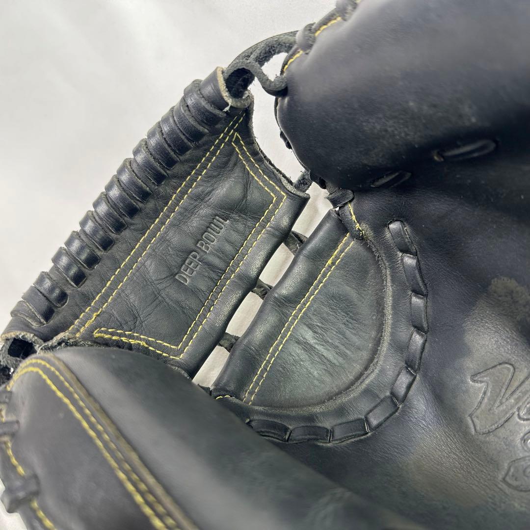 【美品】一般 軟式野球 キャッチャーミット ミズノ ブラック ビクトリーステージ