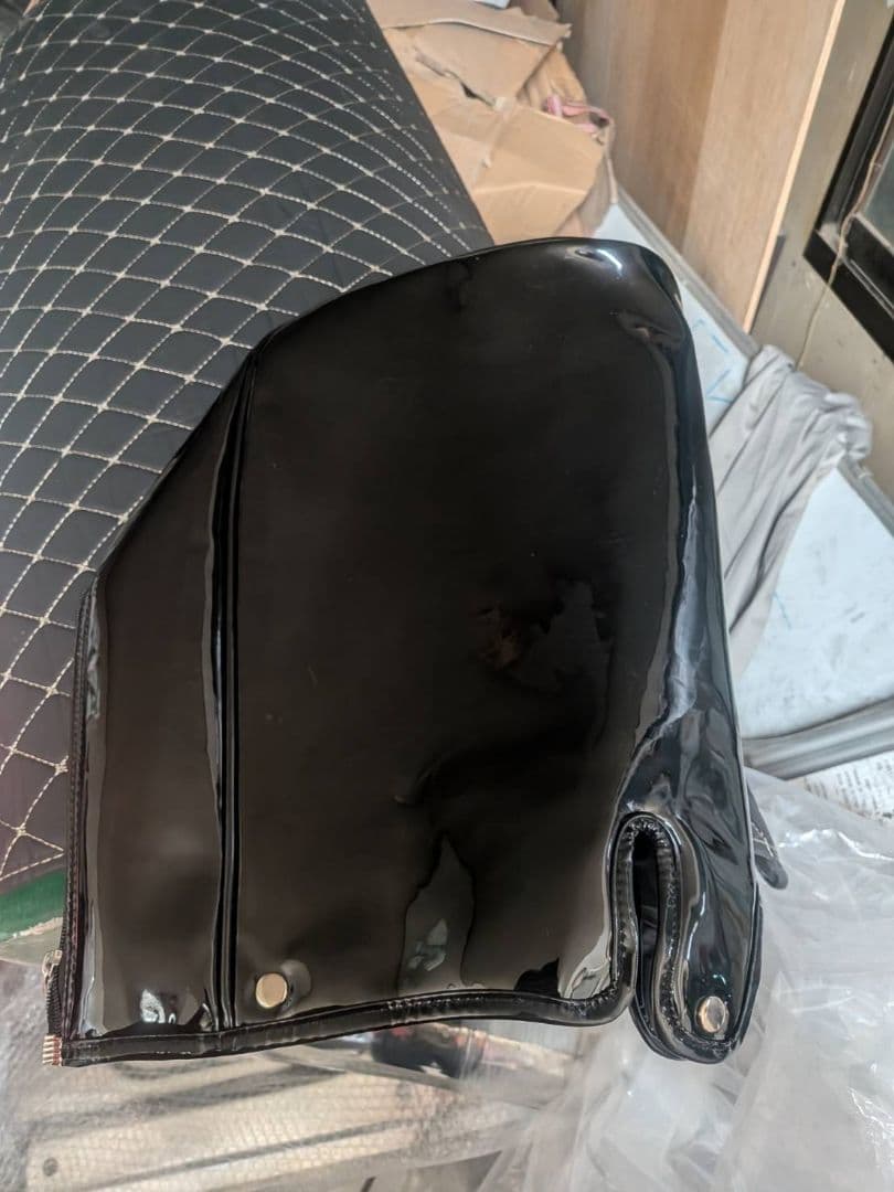 muzik スタンド式キャディバッグ 黒と水色