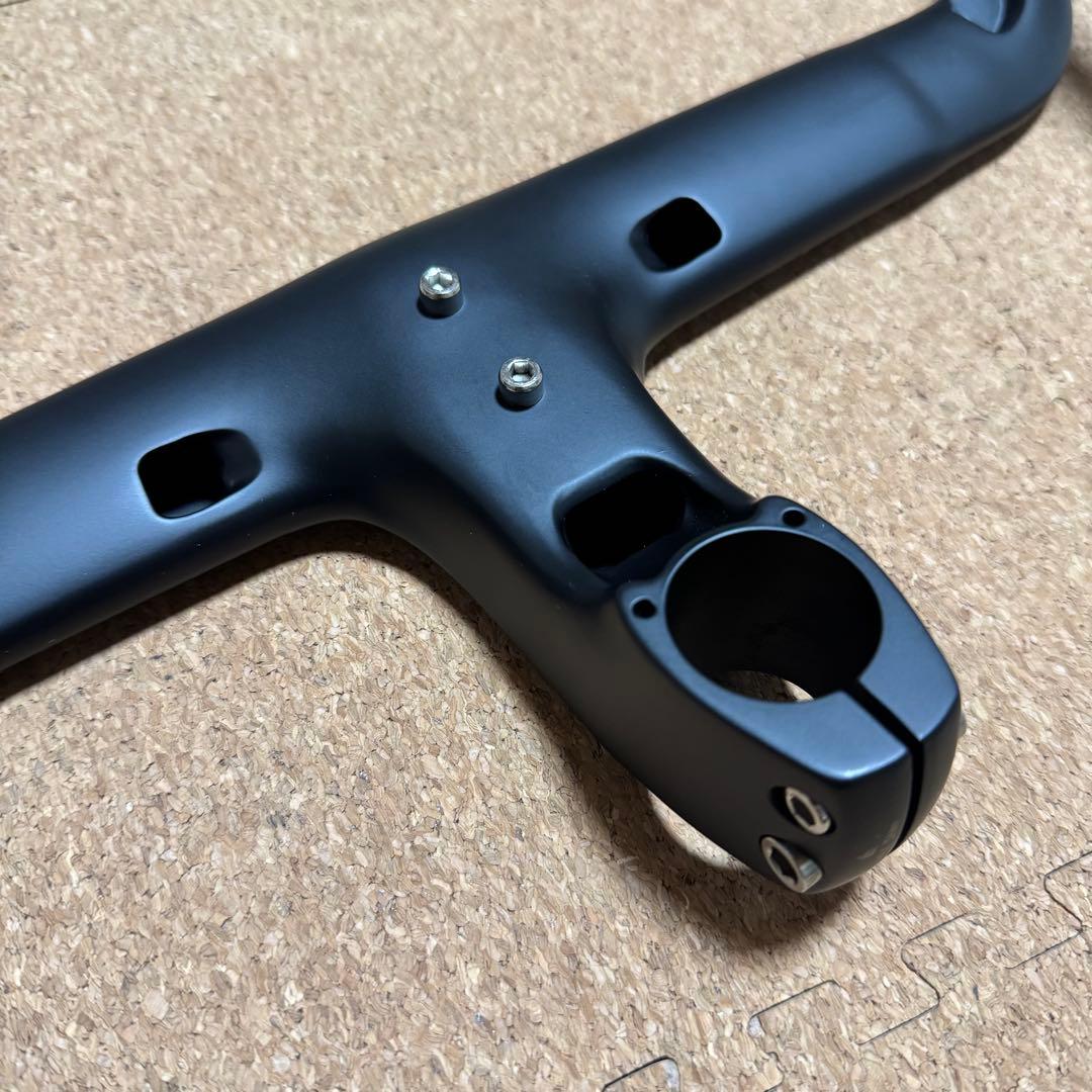 ロードバイク　一体型　カーボン　エアロ　ドロップハンドル　400-80mm