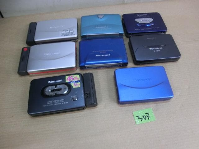 307：Panasonic カセットプレーヤー 8点　ジャンク