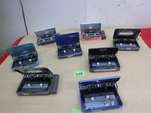 307：Panasonic カセットプレーヤー 8点　ジャンク