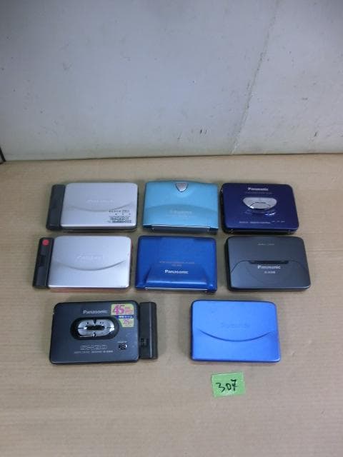 307：Panasonic カセットプレーヤー 8点　ジャンク